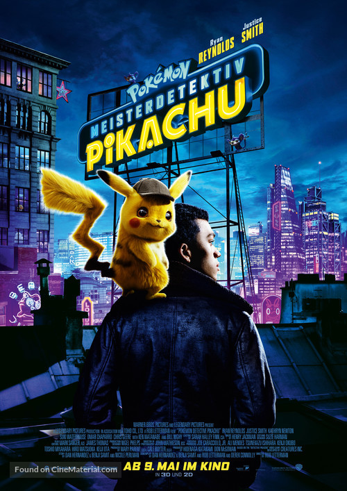 Pok&eacute;mon: Detective Pikachu - German Movie Poster