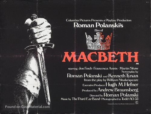 The Tragedy of Macbeth - British Movie Poster