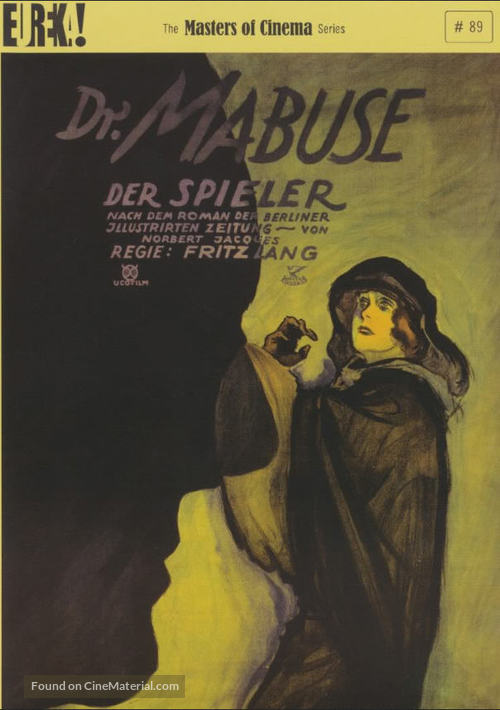 Dr. Mabuse, der Spieler - Ein Bild der Zeit - German DVD movie cover