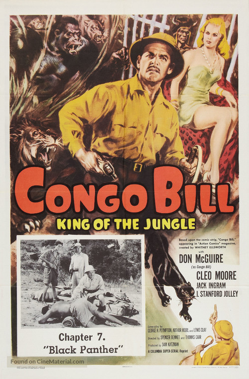 Congo Bill - Re-release movie poster