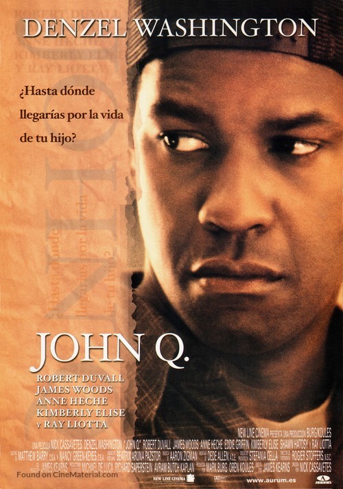 John Q - Spanish Movie Poster