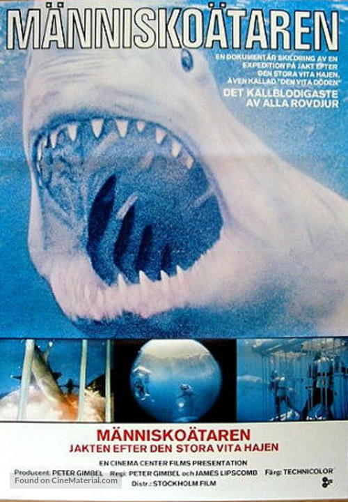 Blue Water, White Death - Swedish Movie Poster