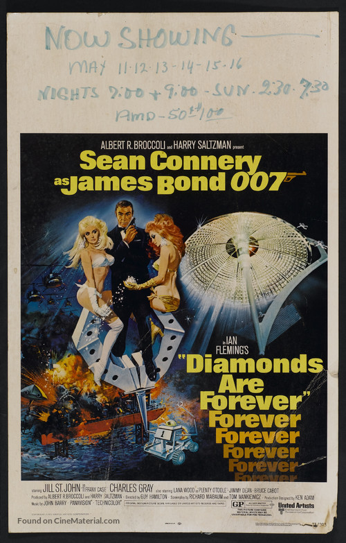 Diamonds Are Forever - Theatrical movie poster