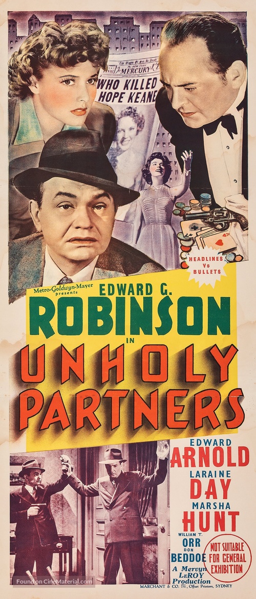 Unholy Partners - Australian Movie Poster
