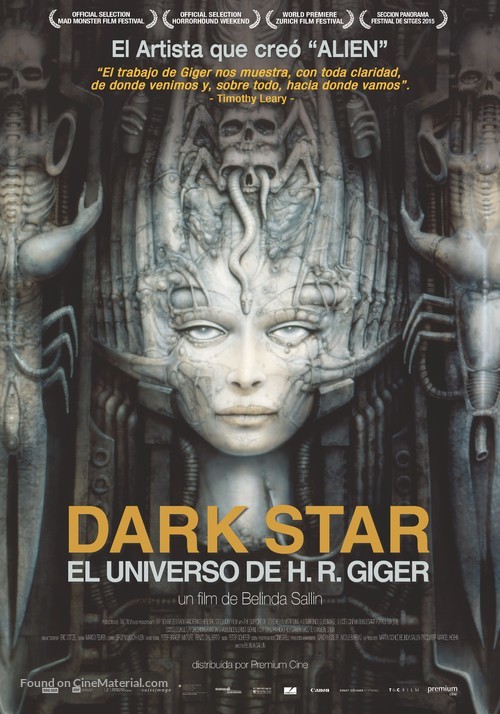 Dark Star: Hr Gigers Welt - Spanish Movie Poster