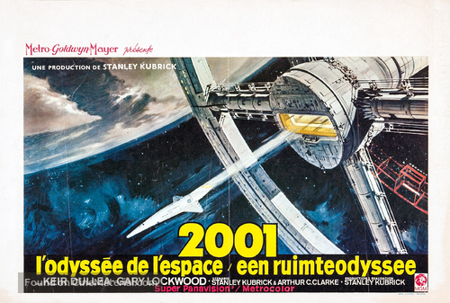 2001: A Space Odyssey - Belgian Movie Poster