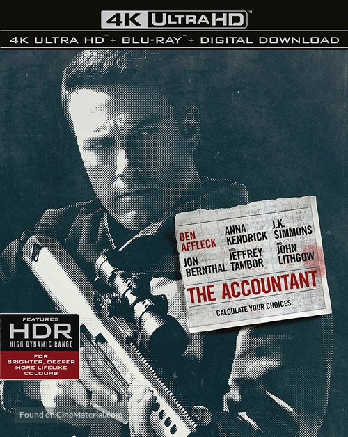 The Accountant - Blu-Ray movie cover