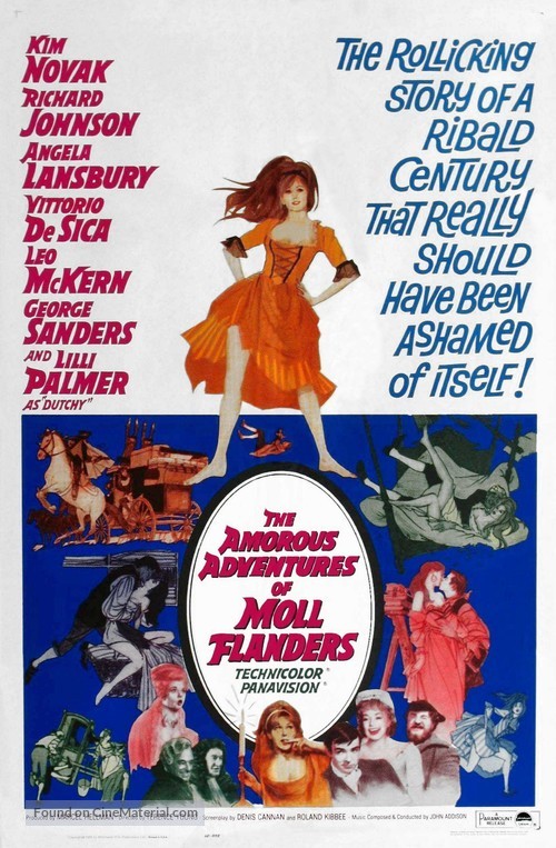 The Amorous Adventures of Moll Flanders - Movie Poster