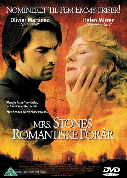 The Roman Spring of Mrs. Stone - Danish Movie Cover