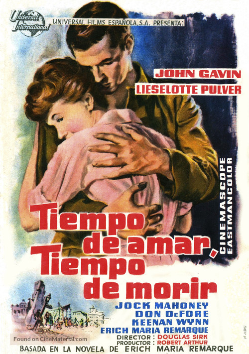 A Time to Love and a Time to Die - Spanish Movie Poster
