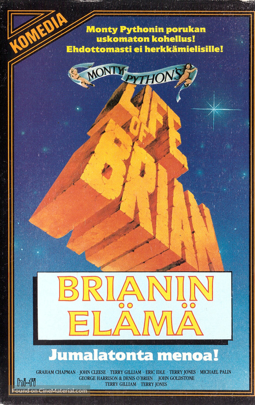 Life Of Brian - Finnish VHS movie cover