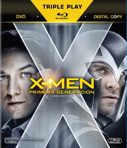 X-Men: First Class - Argentinian Blu-Ray movie cover