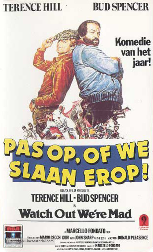 Watch Out We&#039;re Mad - Dutch VHS movie cover