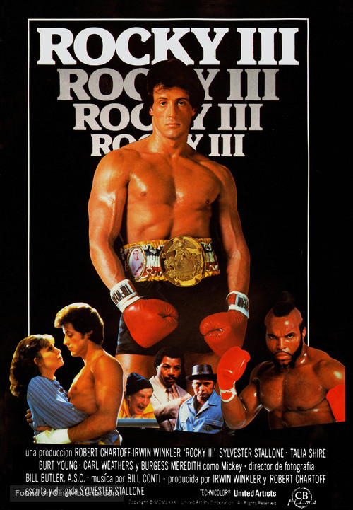 Rocky III - Spanish Movie Poster
