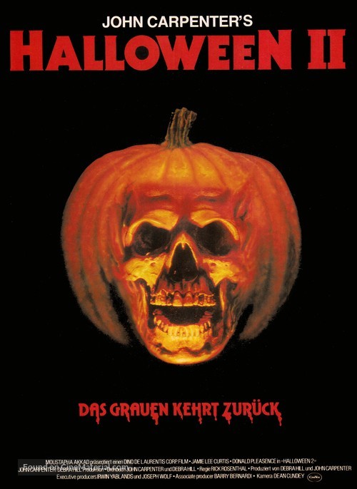 Halloween II - German Movie Poster