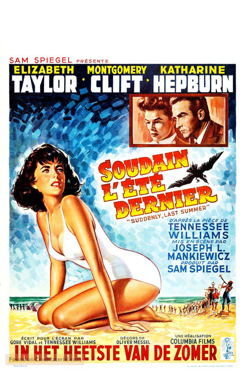 Suddenly, Last Summer - Belgian Movie Poster