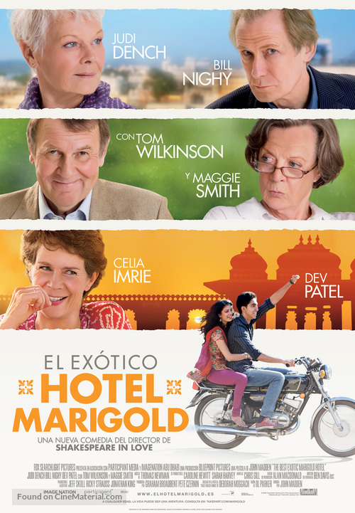 The Best Exotic Marigold Hotel - Spanish Movie Poster