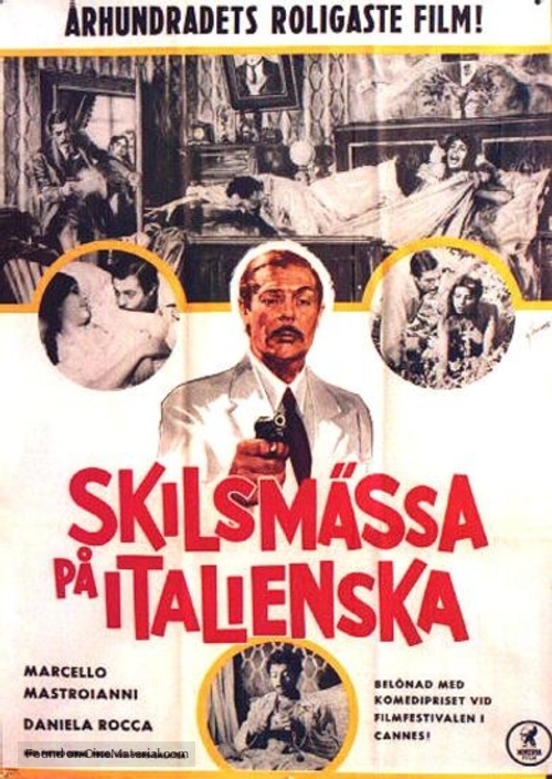 Divorzio all&#039;italiana - Swedish Movie Poster