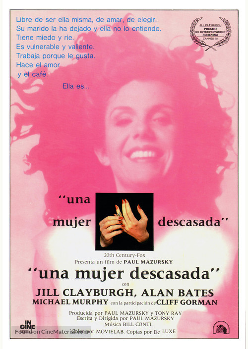 An Unmarried Woman - Spanish Movie Poster