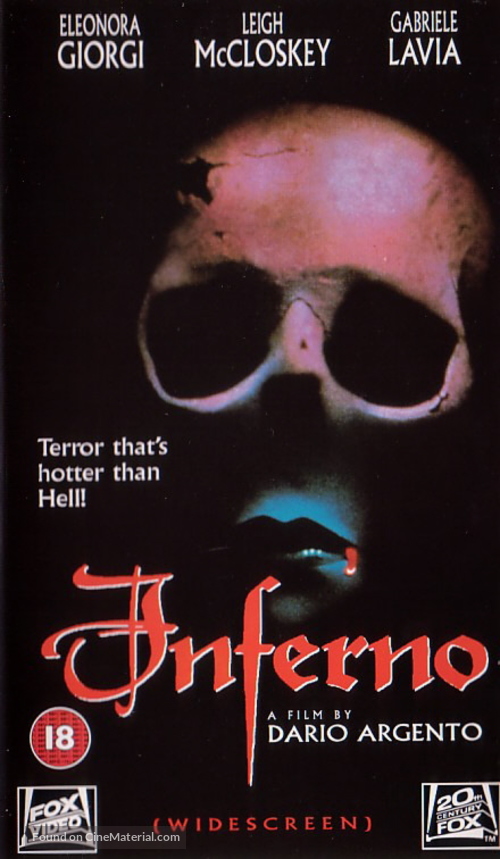 Inferno - British VHS movie cover