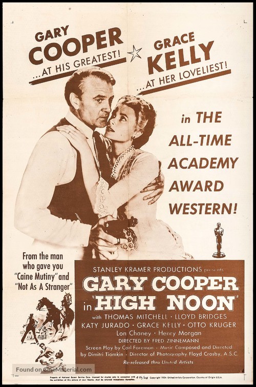 High Noon - Re-release movie poster
