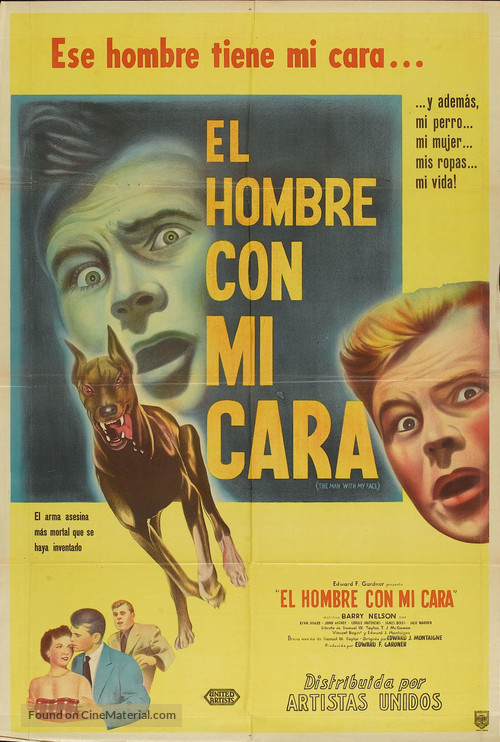 Man with My Face - Argentinian Movie Poster