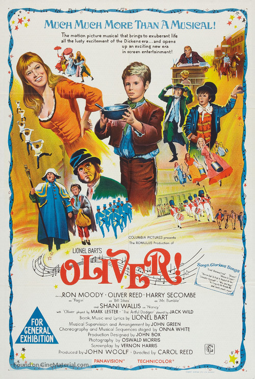 Oliver! - Australian Movie Poster