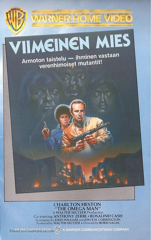 The Omega Man - Finnish VHS movie cover