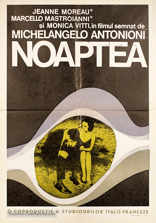 La notte - Romanian Movie Poster