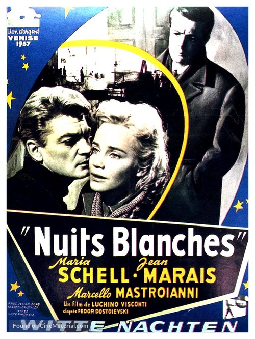 Notti bianche, Le - Belgian Movie Poster