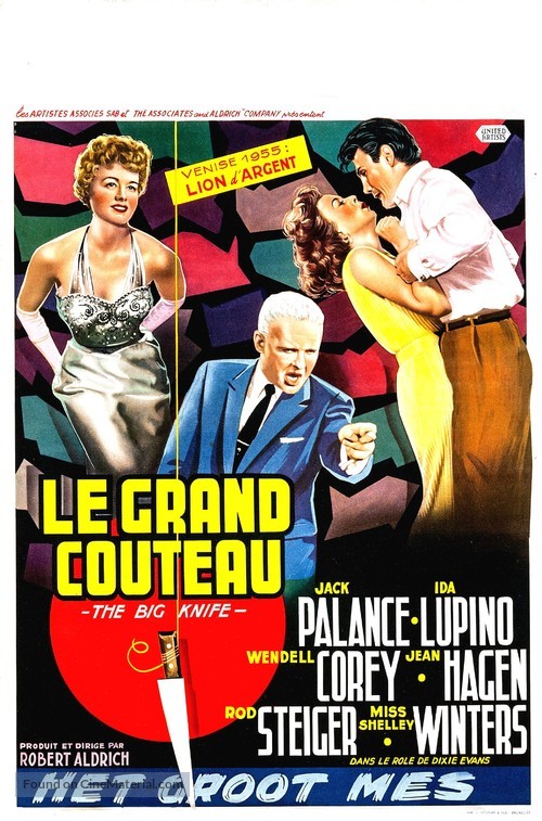 The Big Knife - Belgian Movie Poster