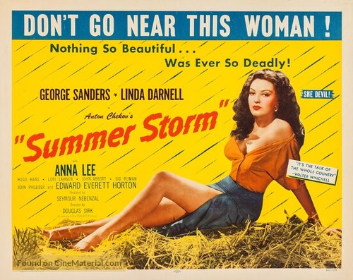 Summer Storm - Re-release movie poster