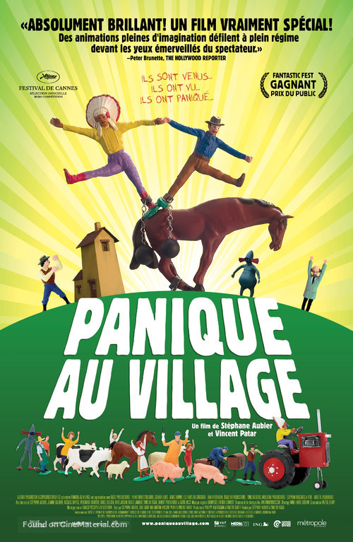 Panique au village - Canadian Movie Poster