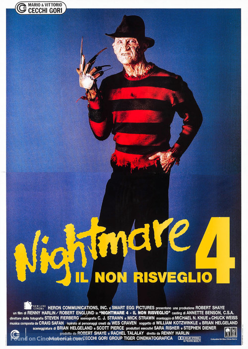 A Nightmare on Elm Street 4: The Dream Master - Italian Movie Poster