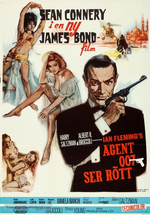 From Russia with Love - Swedish Movie Poster
