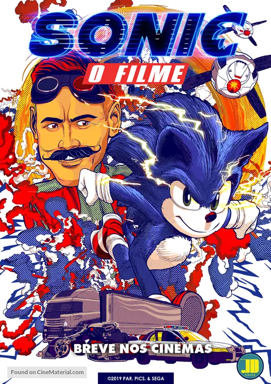 Sonic the Hedgehog - Brazilian Movie Poster