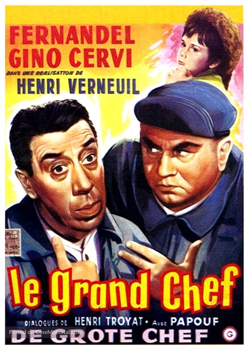 Le grand chef - Belgian Movie Poster