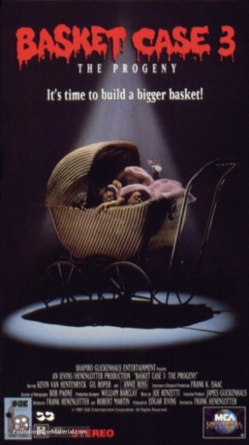 Basket Case 3: The Progeny - VHS movie cover