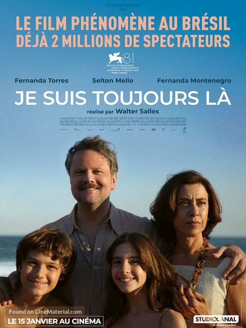 Ainda Estou Aqui - French Movie Poster