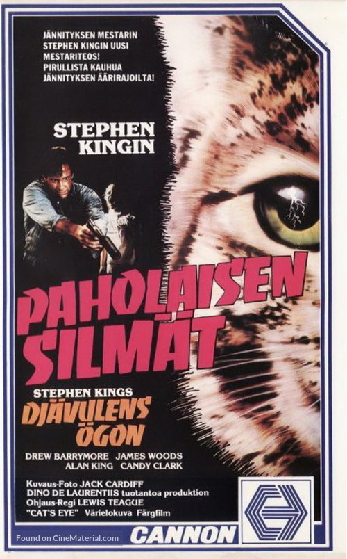 Cat&#039;s Eye - Finnish VHS movie cover