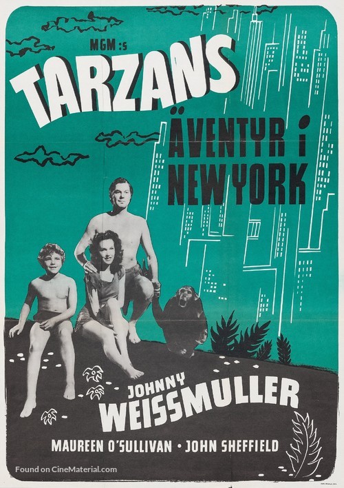 Tarzan&#039;s New York Adventure - Swedish Movie Poster