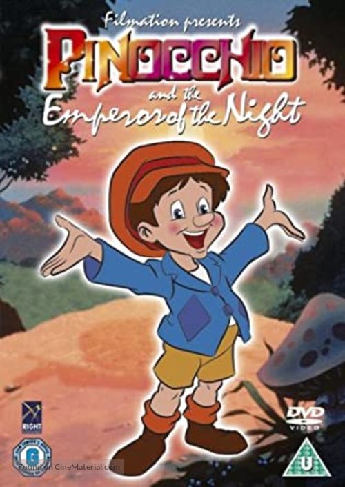 Pinocchio and the Emperor of the Night - British DVD movie cover
