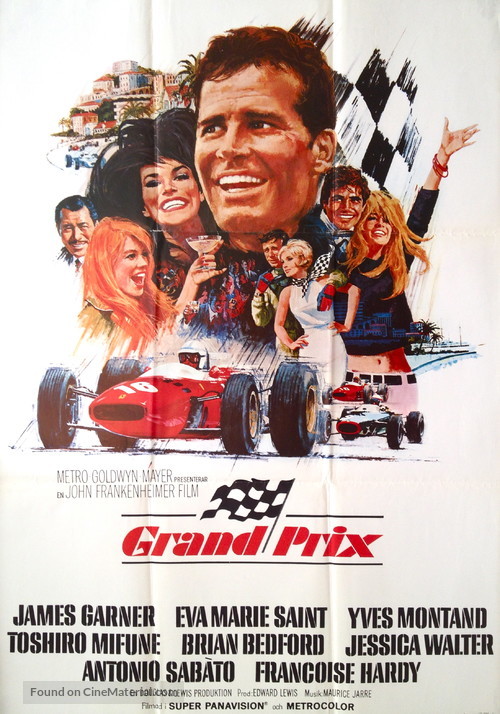 Grand Prix - Swedish Movie Poster