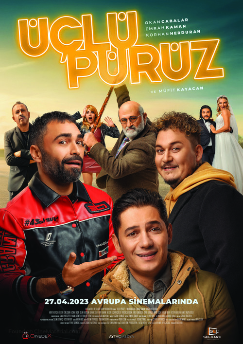 &Uuml;&ccedil;l&uuml; P&uuml;r&uuml;z - German Movie Poster