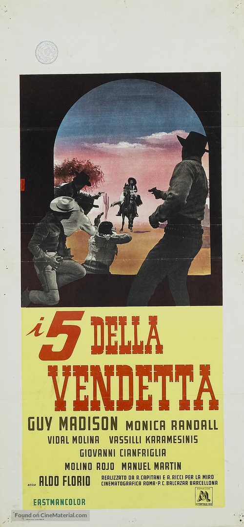 I cinque della vendetta - Italian Movie Poster