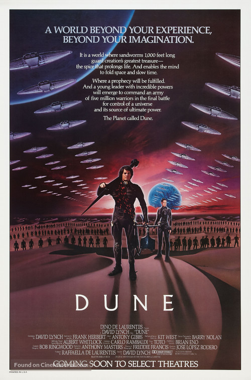 Dune - Advance movie poster