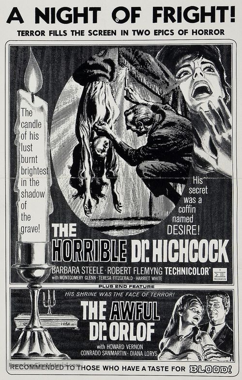 L&#039;orribile segreto del Dr. Hichcock - Combo movie poster