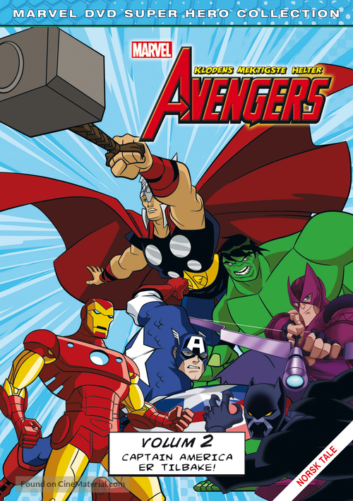 &quot;The Avengers: Earth&#039;s Mightiest Heroes&quot; - Norwegian DVD movie cover