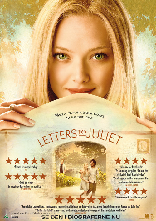 Letters to Juliet - Danish Movie Poster