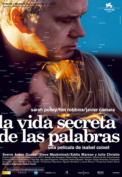 The Secret Life of Words - Spanish Movie Poster